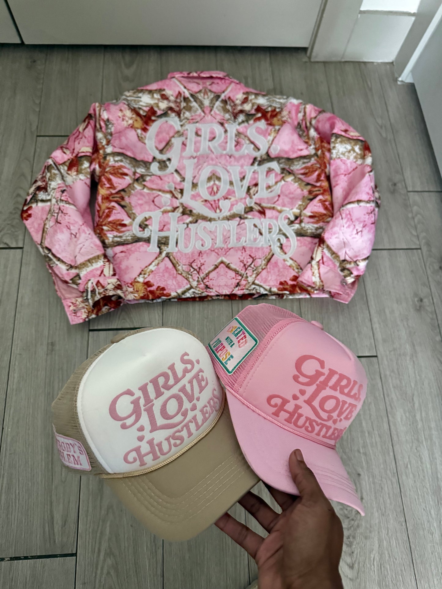Girls Love Hustlers Patch Hats