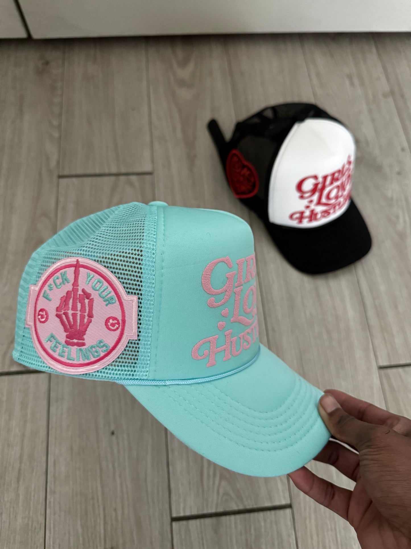 Girls Love Hustlers Patch Hats