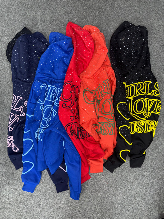 Girls Love Hustlers Space ZipUp