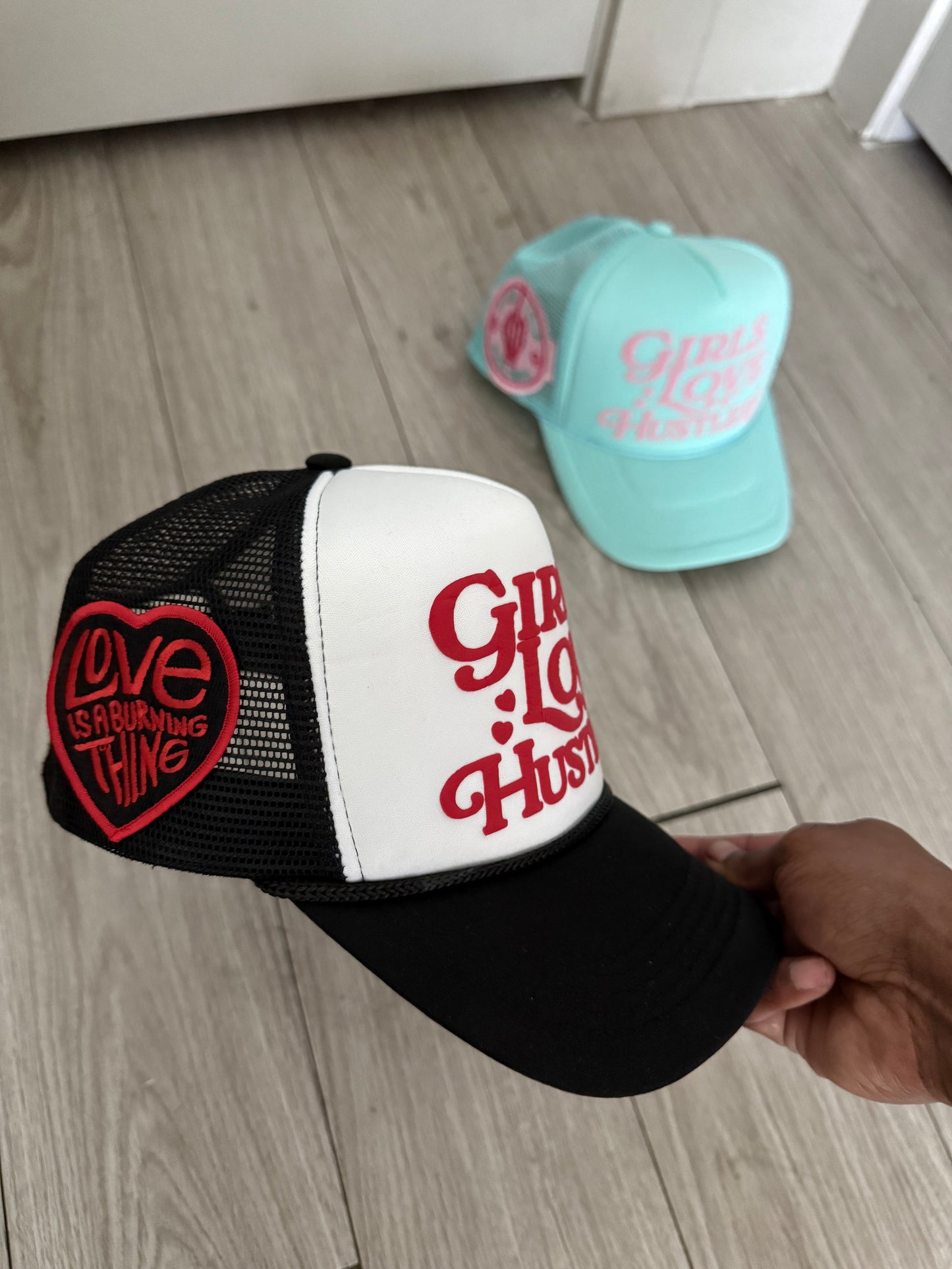 Girls Love Hustlers Patch Hats