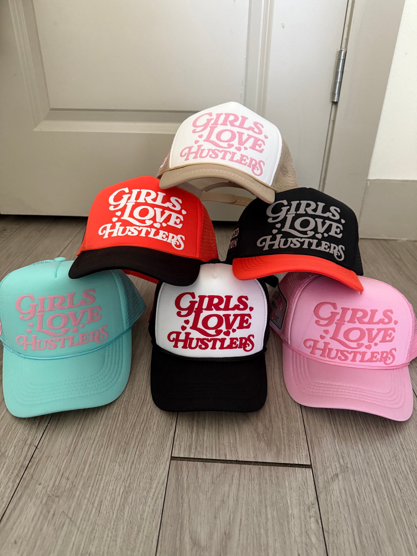 Girls Love Hustlers Patch Hats