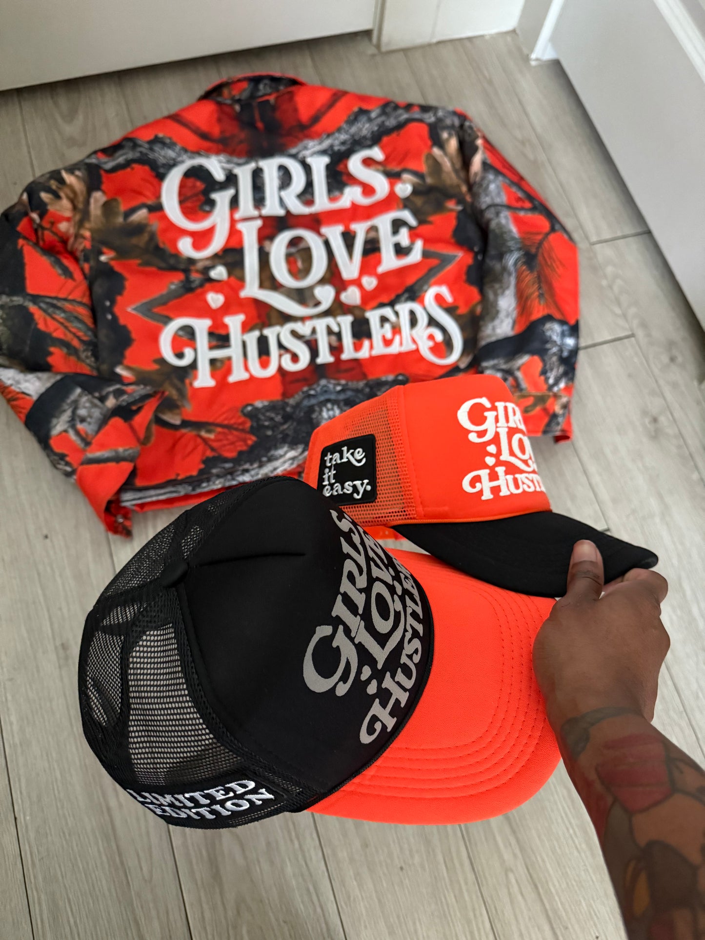 Girls Love Hustlers Patch Hats