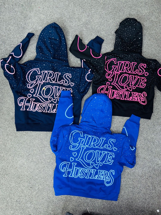 Girls Love Hustlers Space ZipUp