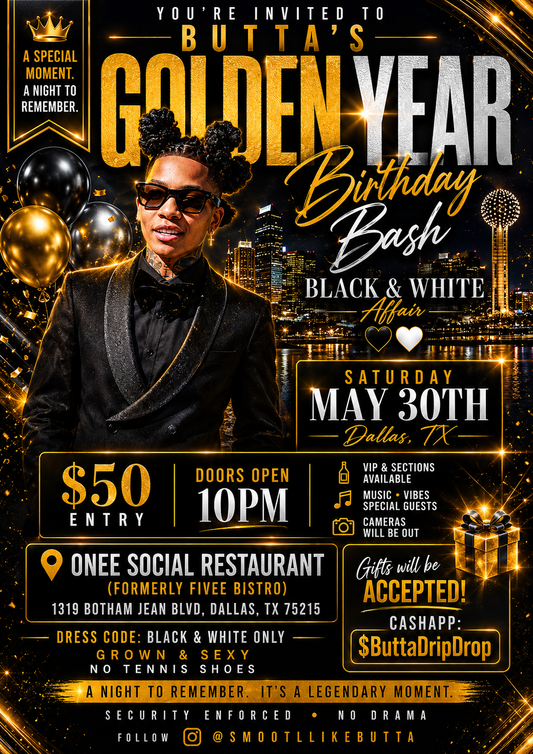 Butta Birthday Bash Ticket