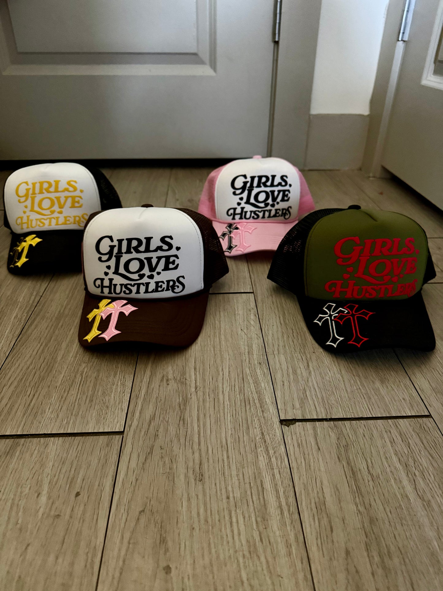 Girls Love Hustlers Cross Hat