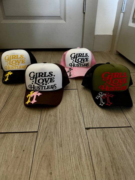 Girls Love Hustlers Cross Hat