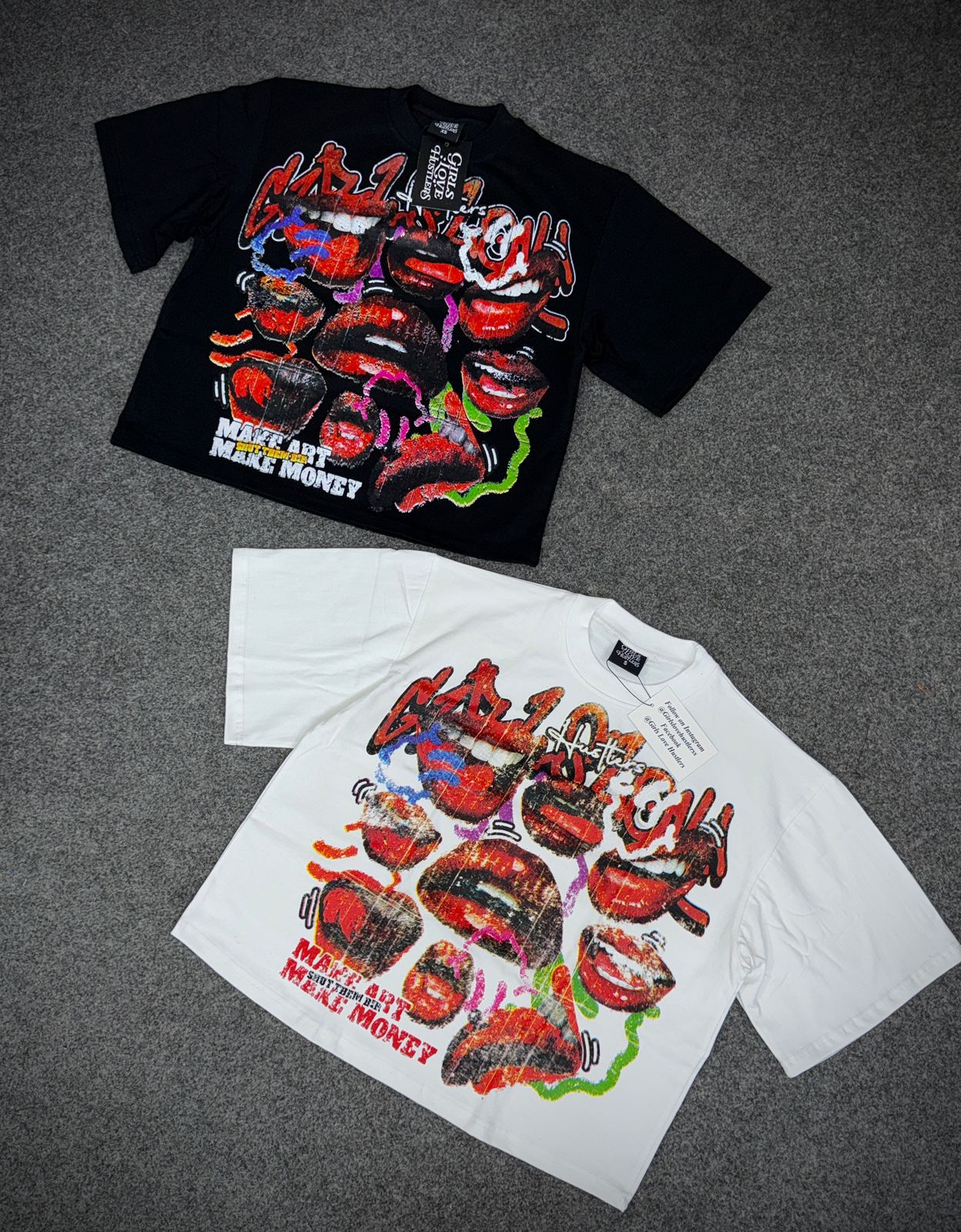 Girls Love Hustlers Crop Tees
