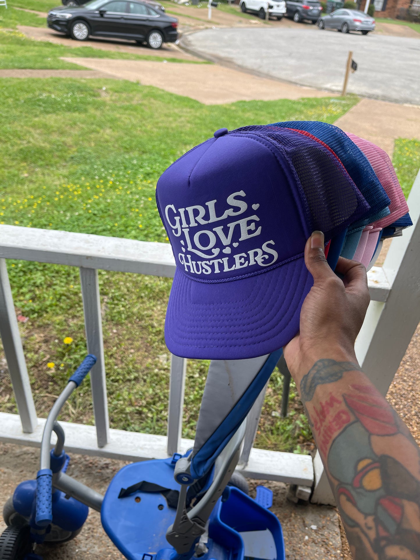 Girl Love Hustlers Hats