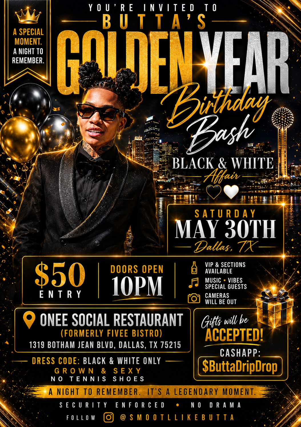 Butta Birthday Bash Ticket