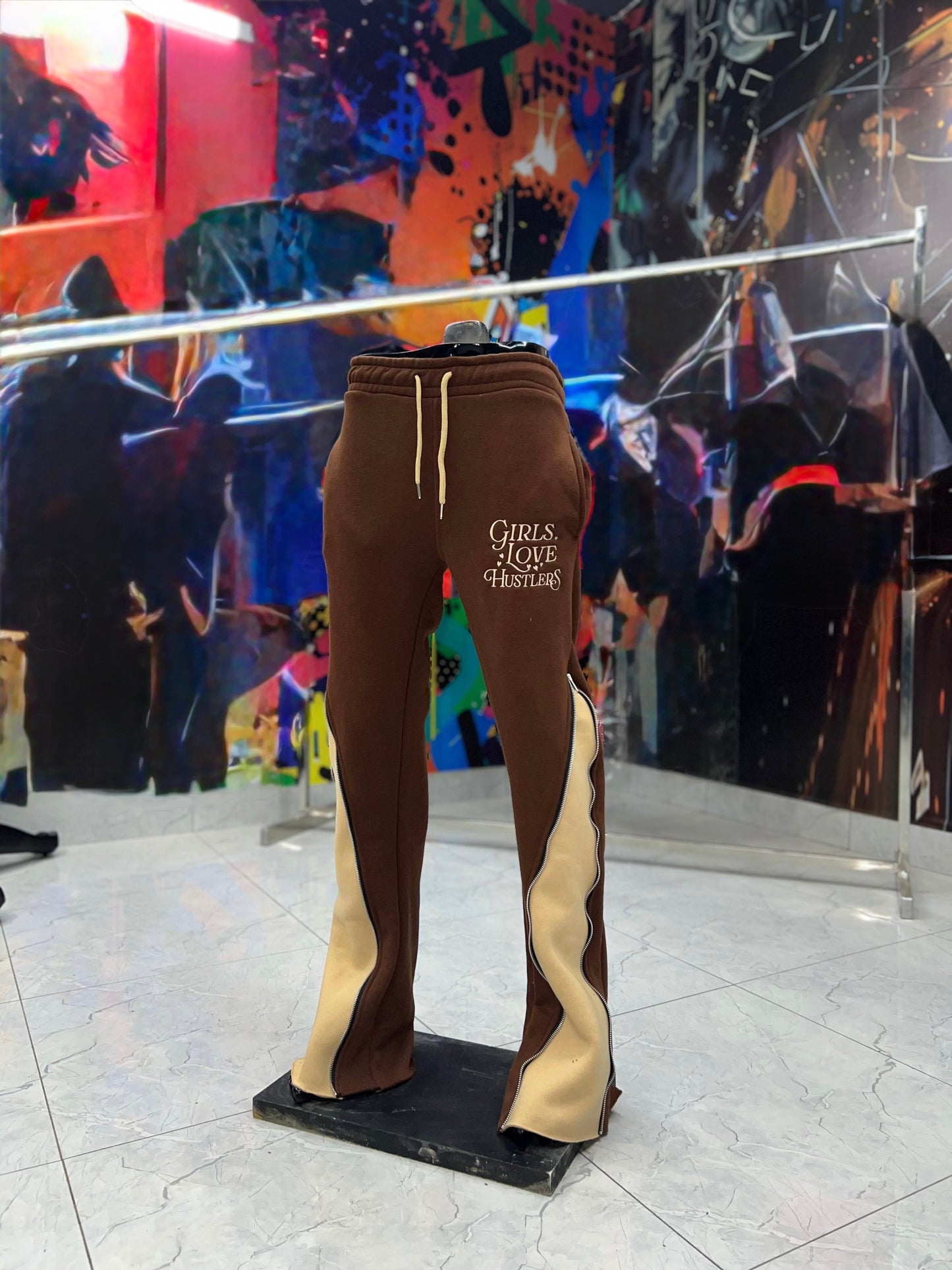 Girls Love Hustlers ZipUp Pants