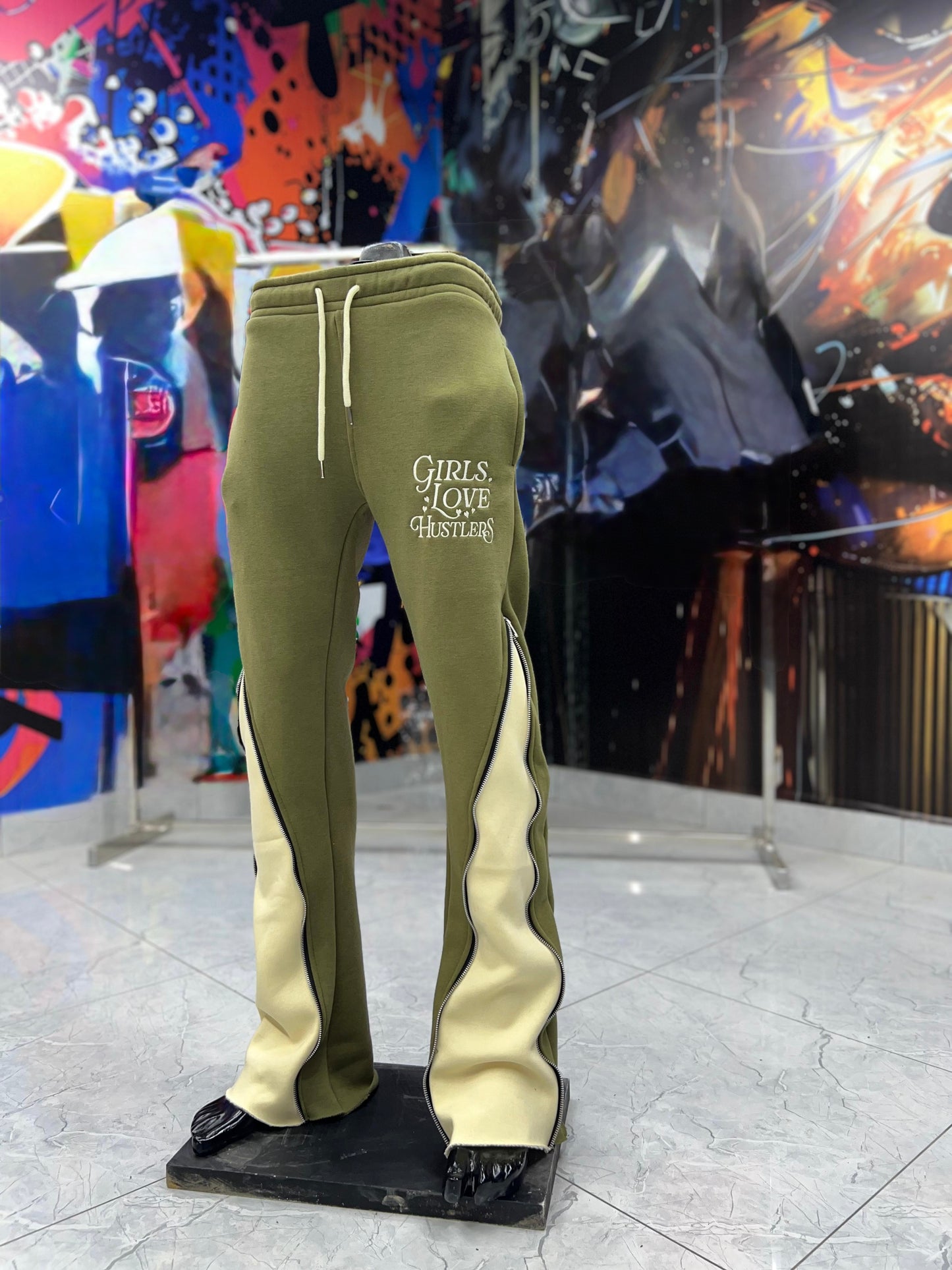 Girls Love Hustlers ZipUp Pants