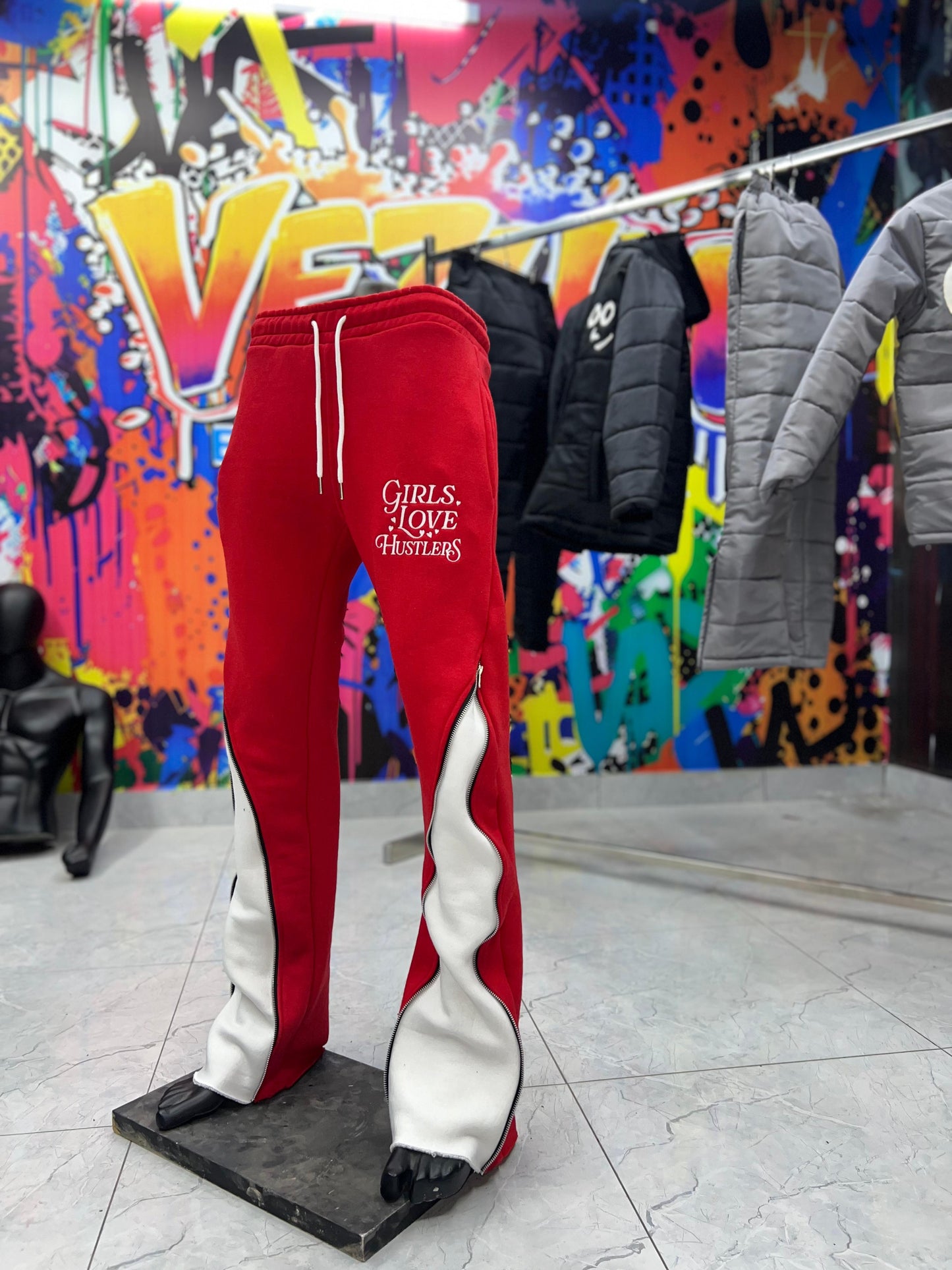Girls Love Hustlers ZipUp Pants