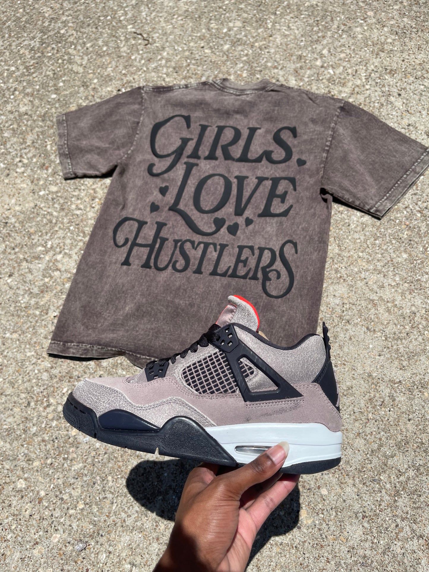 Girls Love Hustlers Washed Shirts