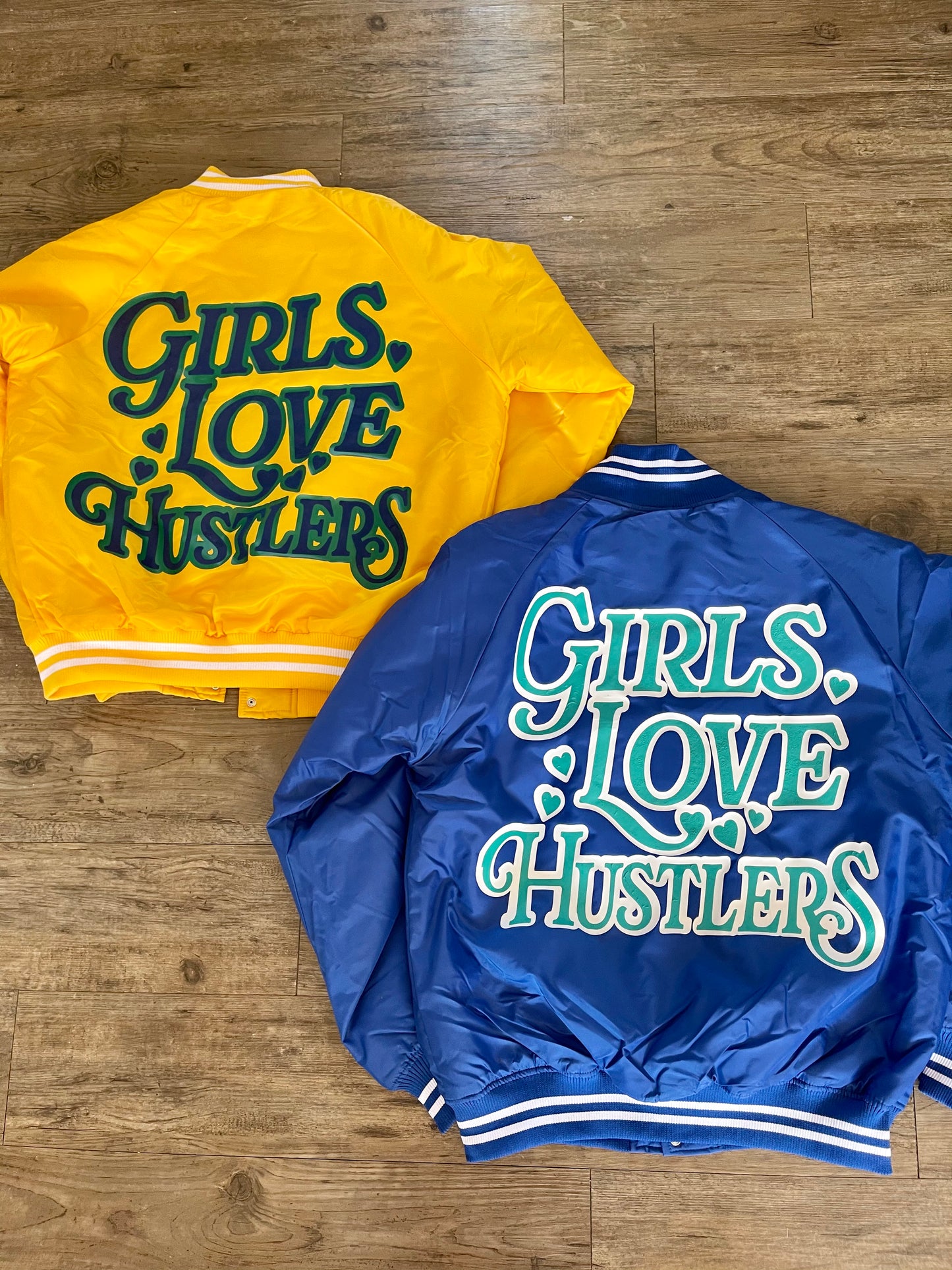 Girls Love Hustlers Bomber Jackets