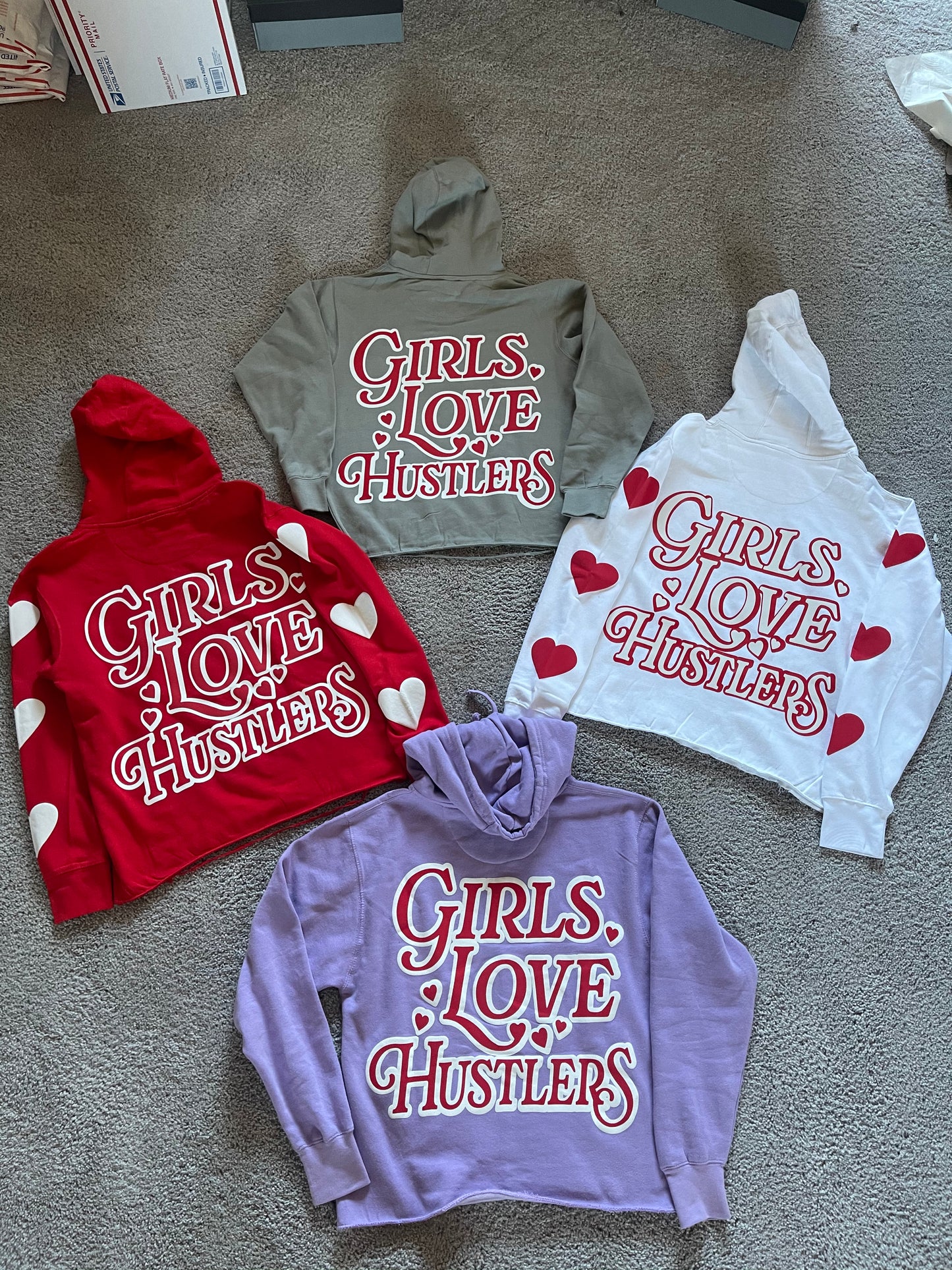 Girls Love Hustlers Hoodies