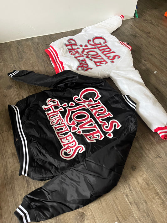 Girls Love Hustlers Bomber Jackets