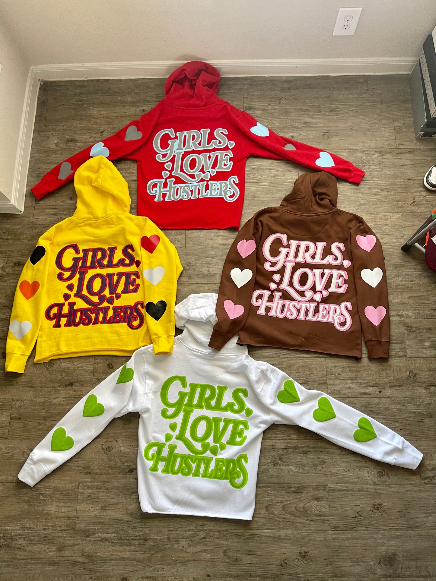 Girls Love Hustlers Hoodies