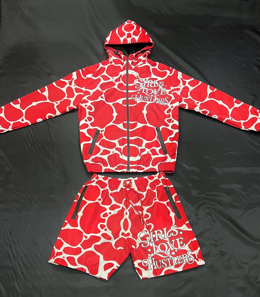 Girls Love Hustlers windbreaker suit