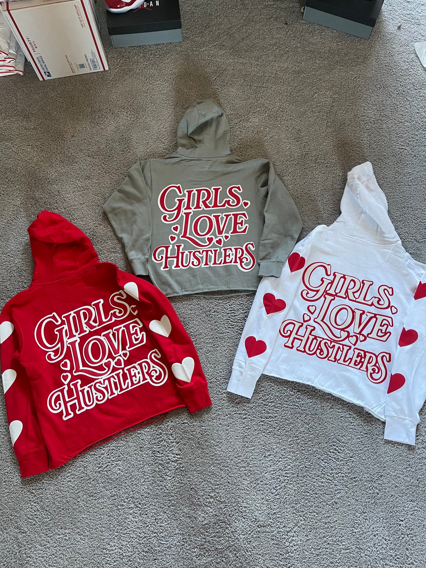 Girls Love Hustlers Hoodies