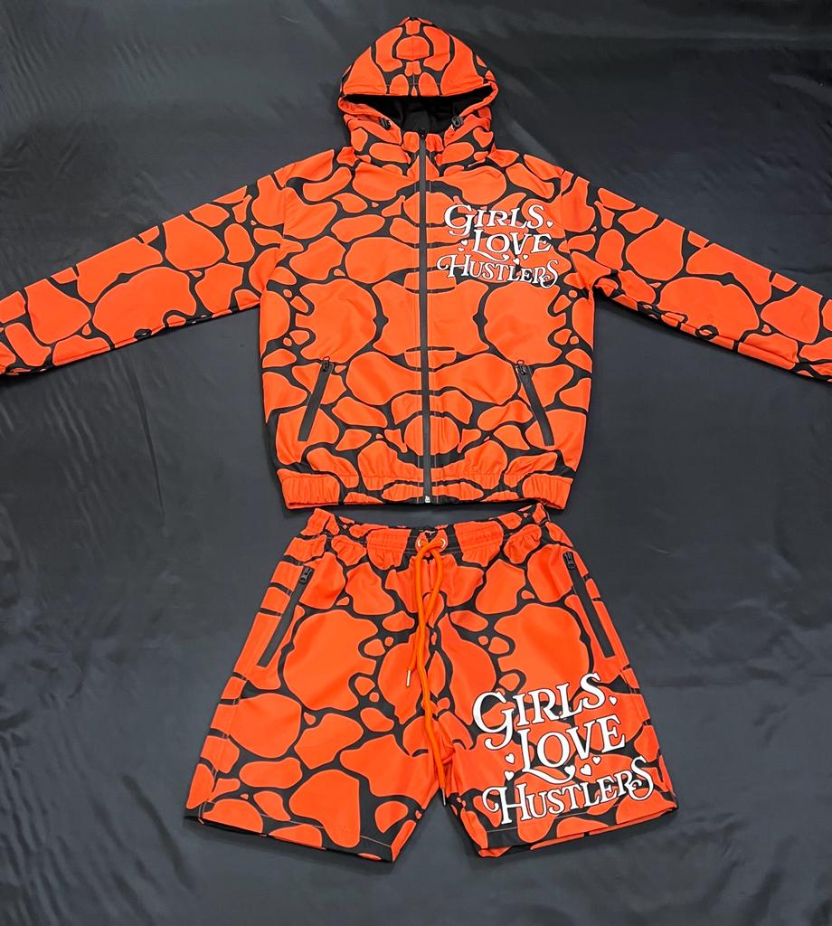 Girls Love Hustlers windbreaker suit