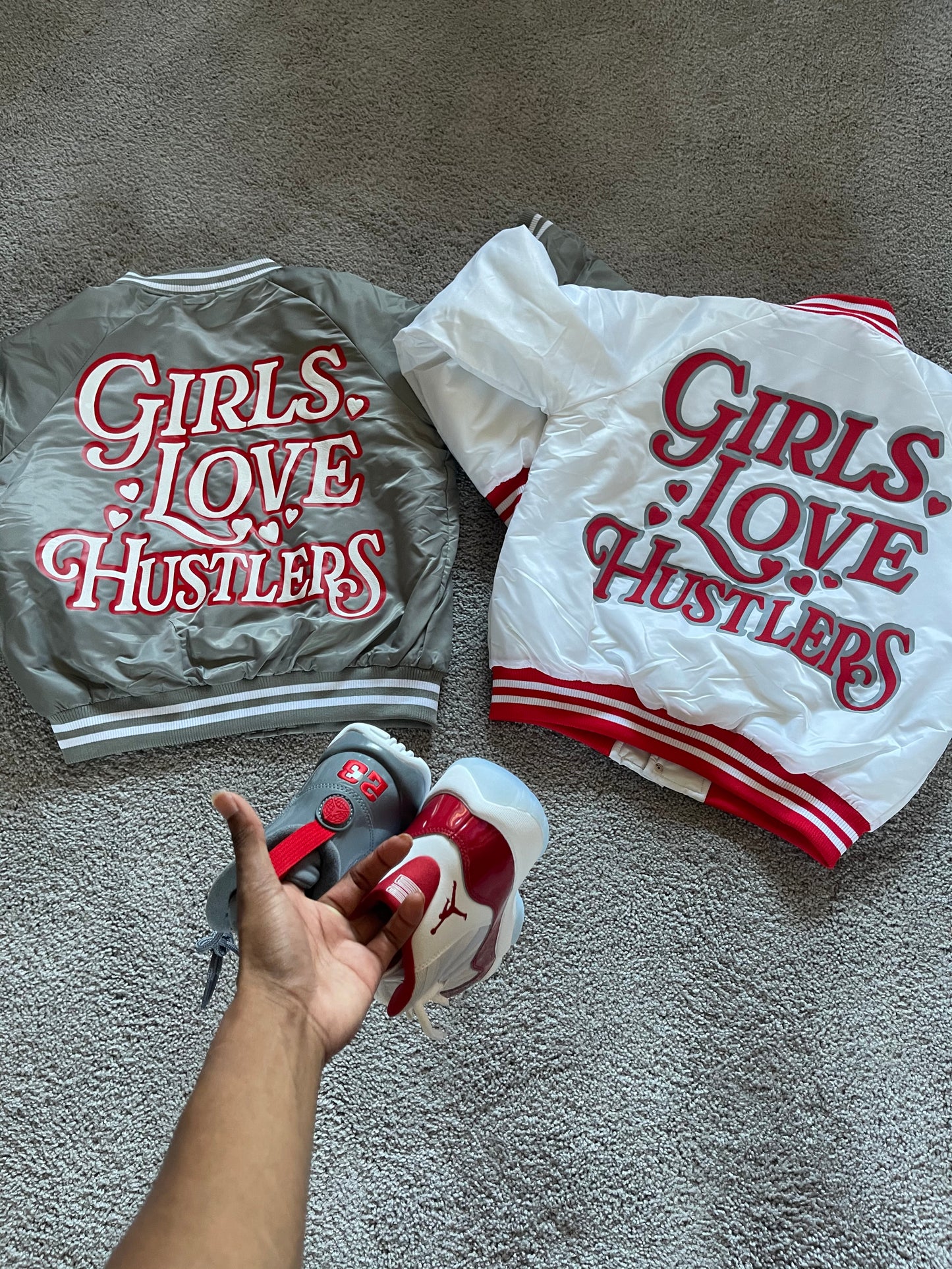 Girls Love Hustlers Bomber Jacket