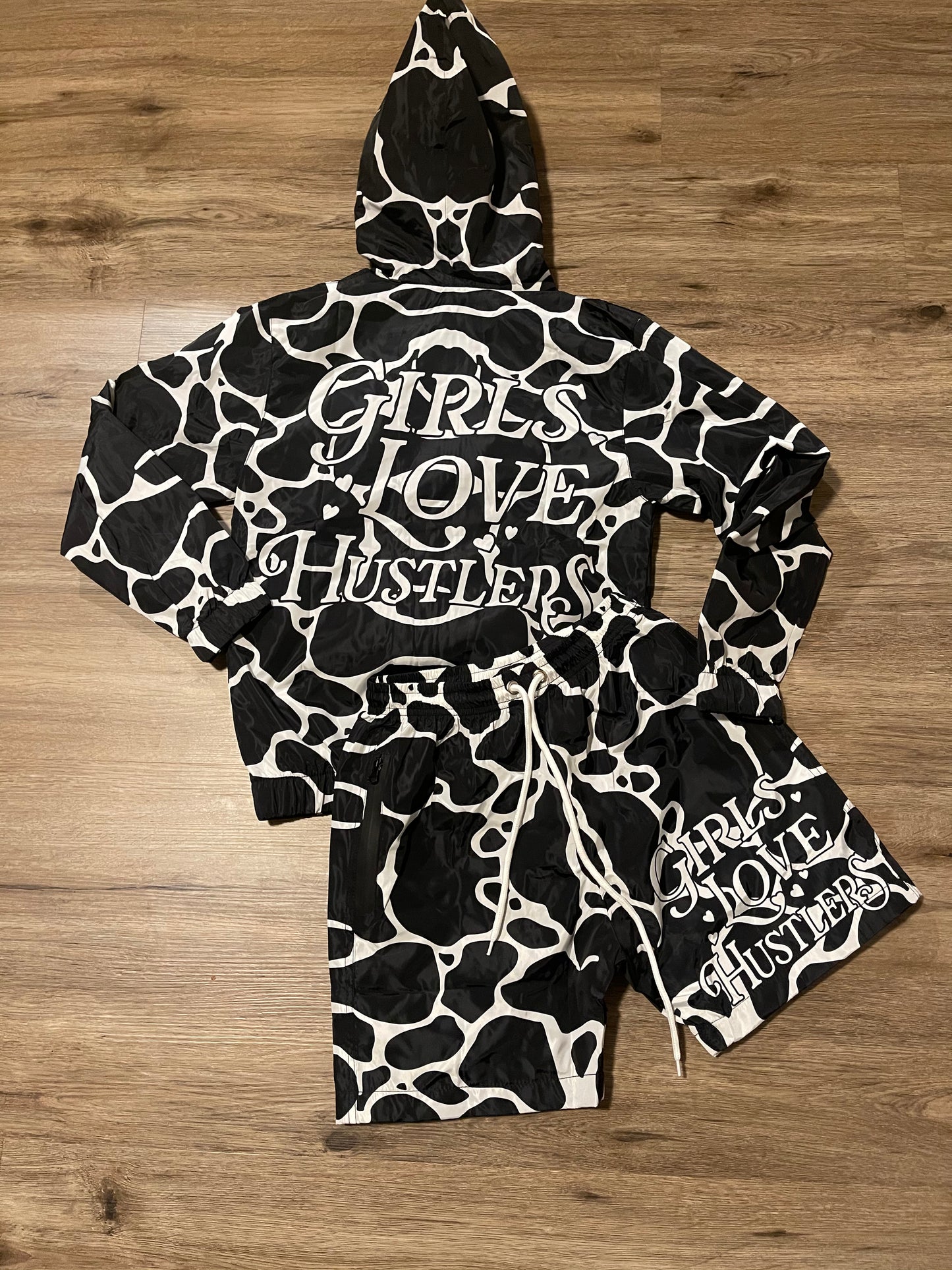 Girls Love Hustlers Windbreaker fit