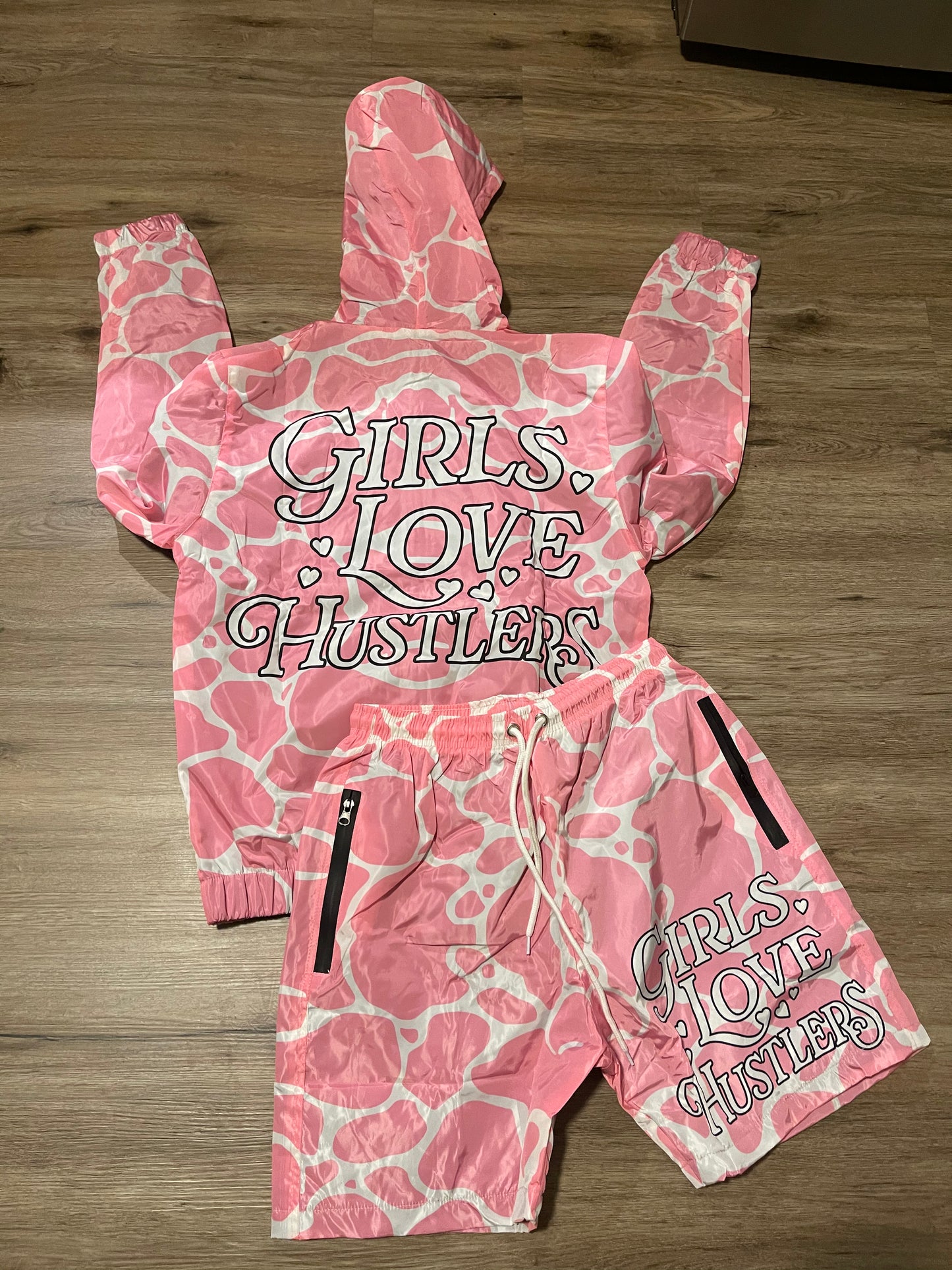 Girls Love Hustlers Windbreaker fit