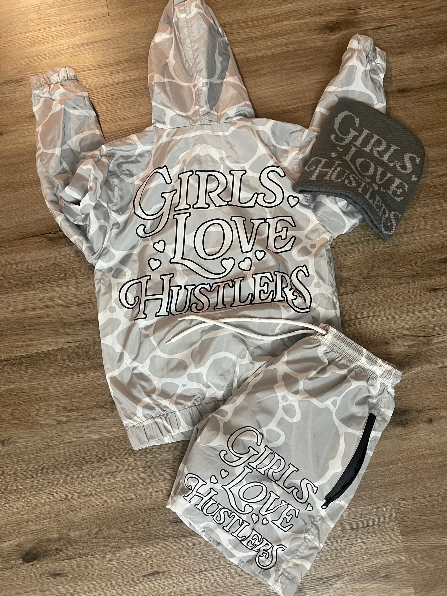 Girls Love Hustlers Windbreaker fit